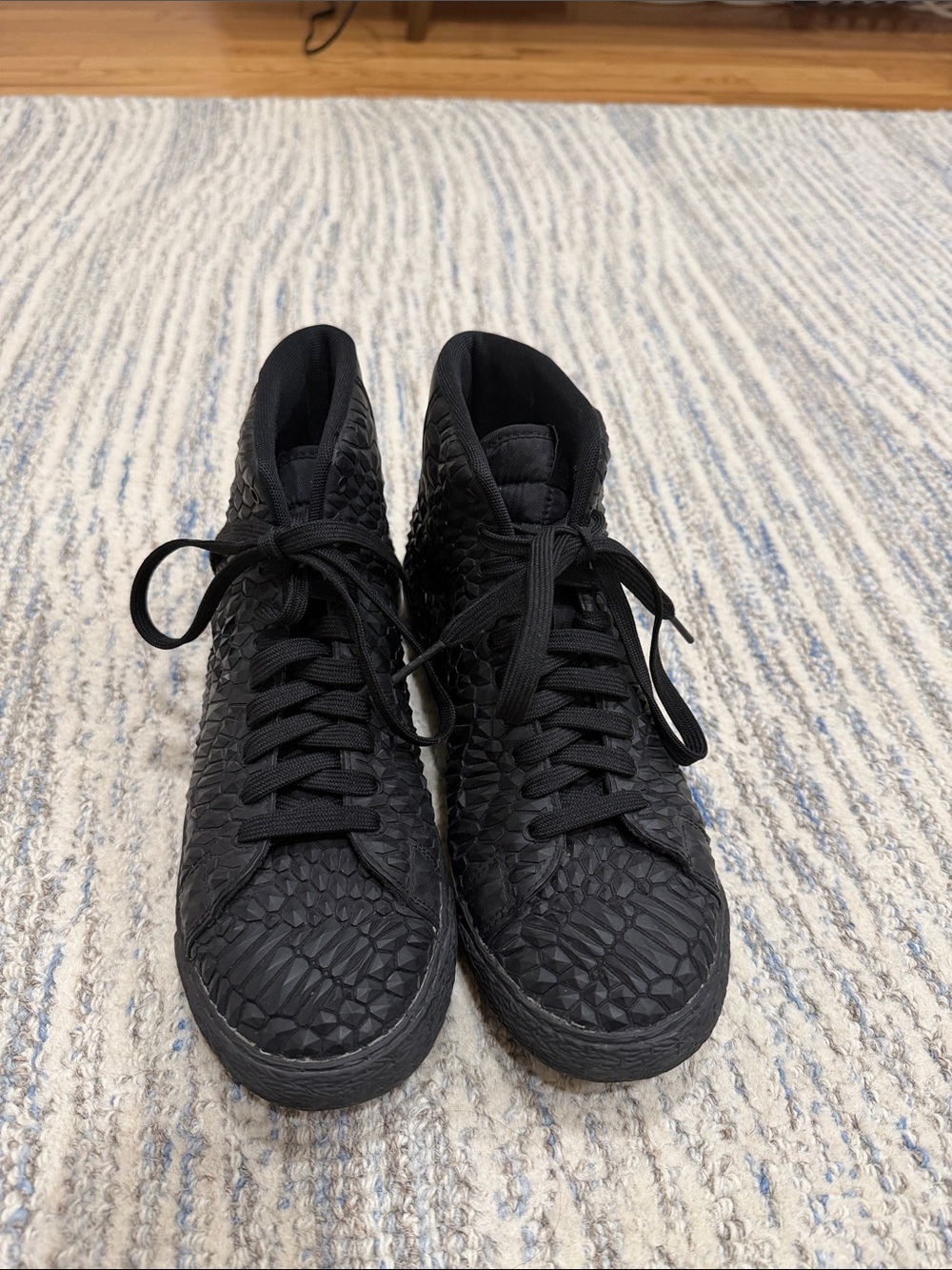 Nike Women’s Matte Black Pebble High-Top Sneakers